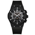 Multifunctional Rubber-Strap Quartz Stopwatch Mens Watch