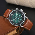 Mens Multifunctional Stylish Business-Ready Waterproof Calendar Watch