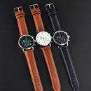 Mens Multifunctional Stylish Business-Ready Waterproof Calendar Watch